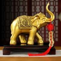 銅大象擺件一對吸水象銅象玄關客廳電視酒柜辦公室工藝開業禮品