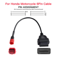 OBD2 Connector for Motorcycle Motobike For YAMAHA 3pin 4pin For HONDA 4Pin For KTM 6pin Moto For Ducati OBD OBD2 Extension Cable