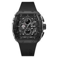 EXPEDITION E 6782 MC RTBBASL Black Silver Rubber Strap Men's Watches