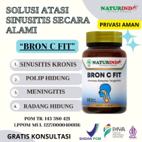 Obat Sinusitis Sinus Polip Hidung Batuk Pilek Menahun Herbal Bron C FIT Naturindo
