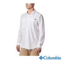 Columbia 哥倫比亞 男款- UPF40快排長袖襯衫-白色 UAE15680WT / S22