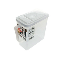 小禮堂 Sanada 日製 單耳方形塑膠調味盒 調味罐 香料盒 保鮮盒 1500ml (白)