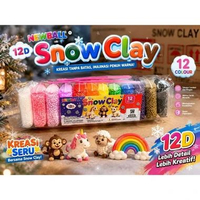 Snow Clay boba sterofoam 12 warna warni Mainan Mewarnai Prakarya Gel Styrofoam DIY Snow Clay Art Dib