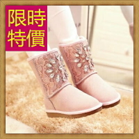 雪靴中筒女靴子-流行柔軟保暖皮革女鞋子2色62p56【韓國進口】【米蘭精品】
