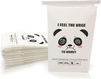 50 Pack Barf Bags Throw up Bags for Car Sick Kids Airline Travel Motion & Morning Sickness Pregnancy