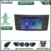 Android 13 For Mercedes Benz E-class W211 E200 E220 E300 E350 E240 E270 E280 CLS CLASS W219 GPS Navigation Multimedia Player HDR