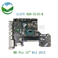 Original A1278 Motherboard for MacBook Pro 2012 13" A1278 Logic Board i5 2.5GHz / i7 2.9GHz MD101 MD102 820-3115-B EMC 2554