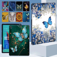 Tablet Case for Samsung Galaxy Tab A7 10.4/A7 Lite 8.7/A 8.0/A 10.5/A 10.1/A A6 10.1/S5e 10.5/s6 Lite 10.4 Butterfly Print Shell