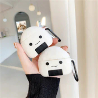 Cute Delicious Rice Balls Case For Apple Airpods 1 2 Case Silicone Earphone Wireless Bluetooth Headphone Cover For Airpods Pro