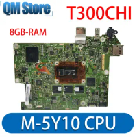T300C Mainboard For ASUS Transformer Book T300 Chi T300CHI Laptop Motherboard M-5Y71 8GB/RAM Notebook MAIN BOARD SSD-128G
