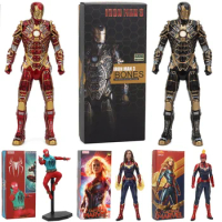 Hot Toys Marvel Iron Man Spider Man 1/6 Action Figures Model Doll Toys Collectible Desktop Ornaments Kids Birthday Xmas Gifts