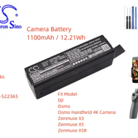 Camera Battery For DJI HB01 HB01-522365 Osmo Handheld 4K X3 X5 Zenmuse X5R Capacity 1100mAh / 12.21Wh Color Black Volts 11.10V