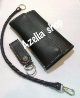dompet kulit pria panjang free tali kulit