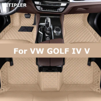 TITIPLER Custom Car Floor Mats For VW GOLF IV V 1997-2008 Years 4th 5th Auto Carpets Foot Coche Accessories