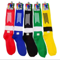 1 Lusin Kaos Kaki Sepak Bola Futsal Panjang Bahan Spandek Grosir Murah