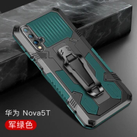 Armor Case For Huawei Nova 5T Case Shockproof Belt Clip Holster Cover For Huawei Nova 5T YAL-L21 YAL-L61 YAL-L71 Coque Funda