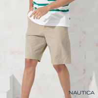 【NAUTICA】涼感素色休閒短褲(淺卡其)