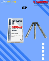 SPIDOL PERMANENT SILVER SNOWMAN | SPIDOL SNOWMAN SILVER BESAR KECIL | PAINT MARKER SNOWMAN SILVER | 