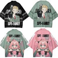 Lelaki SPY×FAMILY Cardigan Baju Lelaki Tradisional Wanita Pakaian Anime Jepun Fesyen  Narutos Kimono