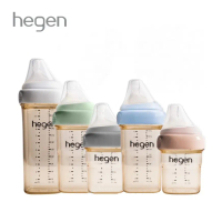 Botol Bayi, Hegen, Diperbuat daripada Bahan Pcto dan PPSU, Botol Bayi Leher Lebar, Tersedia dalam 5o