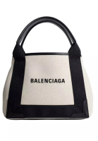 BALENCIAGA Balenciaga Navy Cabas Xs Aj 肩背包(白色,黑色)