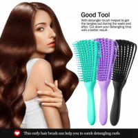 Hair Brush Curly Hair brush Scalp Massage Hair Comb Detangling Brush for Curly Hair Brush Detangler Hair Brushes Women Men Salon