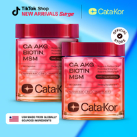 (uuo804)Cata-Kor Skin Hair & Nails Supplement – Ca | MSM | Hyaluronic Acid | Biotin – Supports Radia