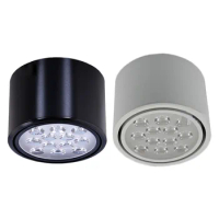 Dimmable/Not 3W/5W/7W/9W/12W LED Ceiling Light Round Lamp Downlight White/Black Shell Living Room Office