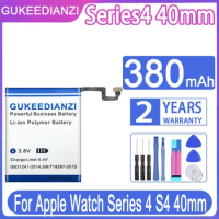 GUKEEDIANZI Series4 380mAh Replacement Battery For Apple Watch iWatch Series 4 40mm Batteria + Free Tools