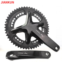 Road Bike Integrated Crankset Crank Arms For Bicycle Hollowtech 110 Bcd Connecting Rods Candle Pe 2 Crowns 53/39 50/34T