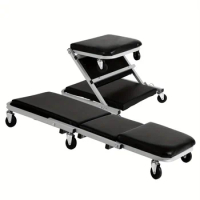 1pc Foldable Creeper Seat, Mechanic Stool, Convertible Stool Crawler Board, Heavy Duty Convertible Creeper With CasterS