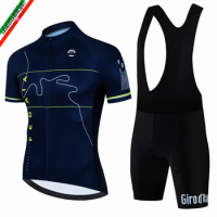 Tour De Giro D'ITALIA Cycling Jersey Set Men's Short Sleeve Mountain Uniform Ropa Ciclismo Cycling Maillot Cycling Clothing Suit