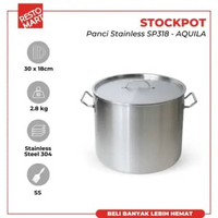 Stock Pot 318 / Panci 30 x 18 cm RESTOMART Stainless 304 (2212087)