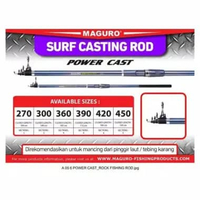 Joran MAGURO POWER CAST | Surf Casting | 270 s/d 450 cm | Pasiran 2703