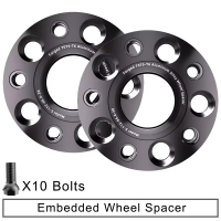 Kailey 2 ชิ้น 5x112 CB 66.6 มม. M14 x 1.5 สำหรับ Maybach 57/ Maybach 62 แผ่นหน้าแปลน T6-7075 ตัวเว้น