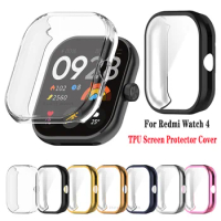 TPU Screen Protector case For Redmi Watch 4 Smart Watch Silicone Bumper Accessories For Redmi watch 3 active Protector Frame