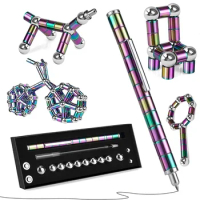 Fidget Pen, Decompression Magnetic Fidget Toy Pen, Magnet Pen Fidget Toy Relieve Pressure Novel Toy Gift for Kids or Friends!