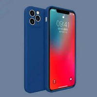 Soft Case Iphone 12 Pro, 12 Pro Max Silikon Candy Macaron Bludru 12 PRO biru tua