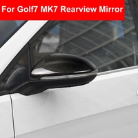 Car Styling Carbon Fiber Rear Mirror Rearview Cover Trim Sticker Exterior Deca For Volkswagen Golf7 MK7 2013 2014 2015 2016 2017