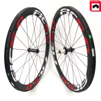 FIC 5.0 25mm wide 700c tubular tubeless clincher carbon wheel with powerway R36 hub ceramic bearing carbon road bicycle wheels