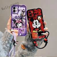 เคสโทรศัพท์ซิลิโคนกันกระแทก ลายคูโรมิและมิกกี้เมาส์สุดน่ารัก สำหรับ Vivo Y15S 2021/Y15A 4G/T1 4G/Y10