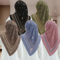 Hijab Voal Motif Segi Empat Premium Terbaru LAYLA SERIES
