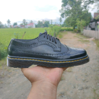 TOM'S - Sepatu Pria Low Bots Wingtip Kulit Asli Original - BB Boots