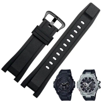 Rubber watchband for Casio GST Series GST-210/W300/400G/B100 Waterproof Silicone watch band men straps Accessories 26*14