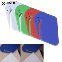 Plastic Mini Letter Knife Letter Mail Envelope Opener Safety Paper Guarded Cutter Blade Office Equipment Cutting Supplies