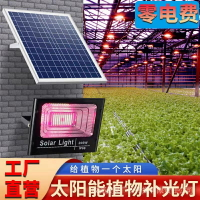 太陽能充電led植物生長燈 植物補光多肉花卉蔬菜仿太陽光 戶外全光譜 全年0耗電
