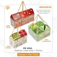 Kantong Mika Souvenir Transparan Tas Hampers Kotak Kado | PB Mika Mika Triple