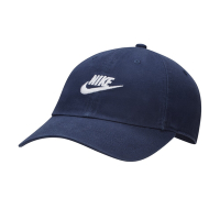 NIKE 耐吉 日常百搭 水洗 金屬扣 鴨舌帽 男女棒球帽-藍色 U NK CLUB CAP U CB FUT WSH L-FB5368410
