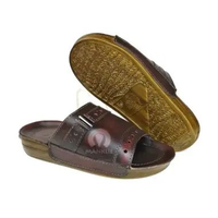 Manklie Sandal Pria Bahan Kulit Asli Model Indian 41 Cherokee Coklat