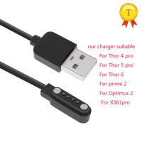 hot sell OPTIMUS 2 prime 2 Smart Watch Charger x361 pro Charging Cable for zeblaze thor 4 pro 5 pro Smartwatch thor 6 chargers